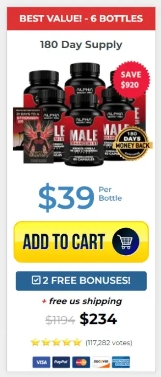 Buy Alpha Boost Pro 6 Bottles